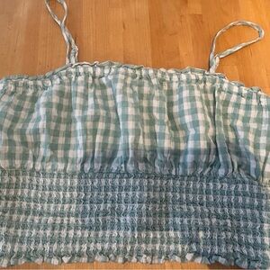 Gingham Crop Top 2/10$